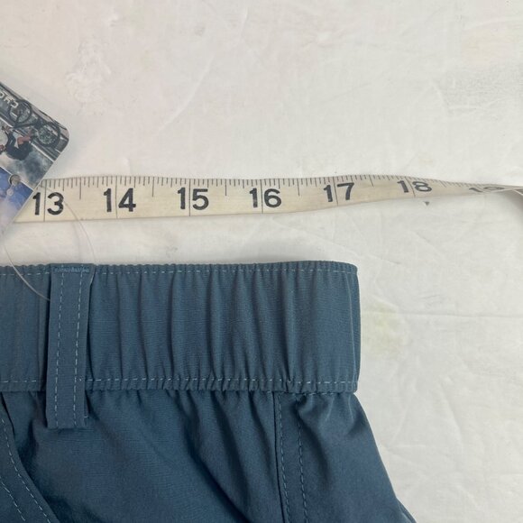 Flewolch Women's Lightweight Outdoor Cargo Pants Elastic Waist & Drawstring Blue - Picture 9 of 12